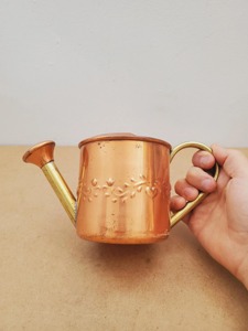 Regadera Clásica de Cobre para Plantas de Interior y Exterior, Jardín, Balcón, Patio, Decorativa, Funcional y para Uso Doméstico, de la India - Product Image 3