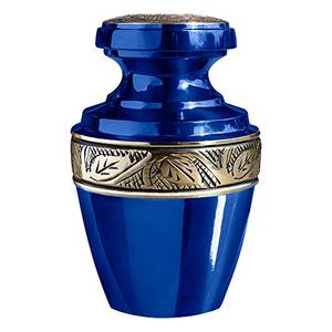 Royal Aluminum <b>Keepsake</b> Cremation Urn <b>Memorial</b> Tribute Holder Designed With Durable Secure Lid And Smooth Surface Finish - Product Image 4