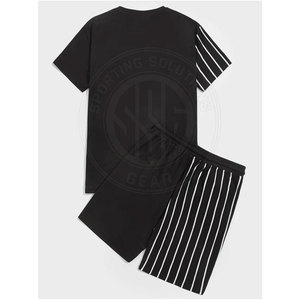Ensembles courts pour hommes en mélange de coton, design léger pour un usage quotidien en été - Product Image 2