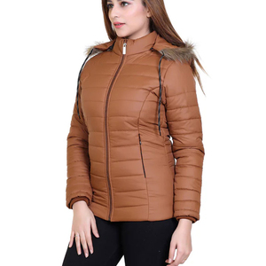 Low MOQ <b>Lightweight</b> <b>Women</b> <b>Puffer</b> <b>Jacket</b> Custom Color Waterproof Breathable Polyester Nylon Casual <b>Puffer</b> <b>Jackets</b> <b>Women</b> - Product Image 5