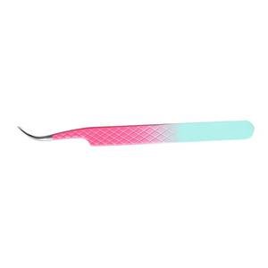 Pinzas Quirúrgicas de Precisión Morje para Pestañas, Acero Inoxidable, Punta Lisa, 10 mm, Mango con Degradado Rosa, MS-ET-0007 - Product Image 6