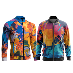 Sports Training Eco-friendly Canvas Quilted Sublimation Turn-down Collar Covered Button Autumn Men's Football Training Jacket - Product Image 1