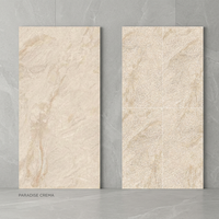 Carreaux de dalle de porcelaine brillante de haute qualité 48x96in 1200x2400mm travertin de marbre pour sols et murs