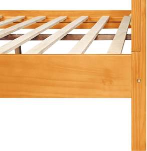 Classic Comfort Premium Cama de madera con diseño tradicional Cama de plataforma de madera maciza - Product Image 2