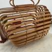 Factory Direct <b>Bamboo</b> <b>Straw</b> Handbag Woven Beach Bag Foldable Birdcage Design Portable Women Bag Supplier - Product Image 2