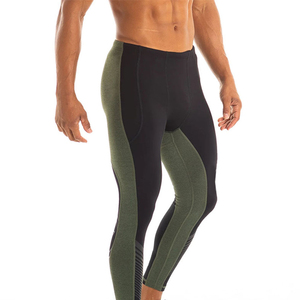 Customized Logo Solid Color <b>Men's</b> Athletic Sports Running Jogging Workout Leggings Breathable Active Wear <b>Tights</b> - Product Image 3