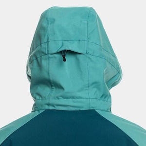 Chaqueta con Capucha de Tejido Softshell, Diseño Color Block, Cierre de Cremallera, Corte Regular, Ropa de Invierno para Exteriores, Material de Poliéster - Product Image 6