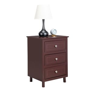 Comodino Grande in Legno Massello di Rovere Stile Country con 3 Cassetti per Camera da Letto Moderna 45x38x63cm - Product Image 2