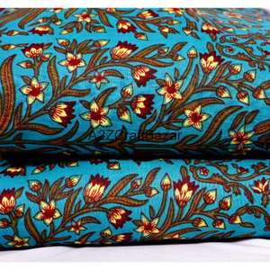 Tissu en coton 100 % fait main, écologique, imprimé au bloc, respirant, séchage rapide, léger, pour vêtements femme et fille - Vente en gros - Product Image 3