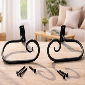 Hand Forged <b>Curtain</b> Holders - Product Image 1