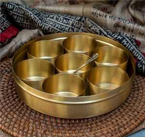 Traditional Brass Spice <b>Box</b> Eco-Friendly Masala <b>Box</b> Brass Spice <b>Box</b> Affordable Price - Product Image 6
