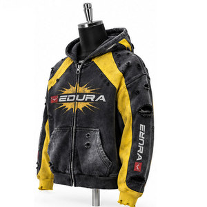 Sweat à capuche sportif personnalisé Shamsher, MOQ 30 pièces, polyester/coton, French Terry, streetwear, respirant, hiver, unisexe - Product Image 2