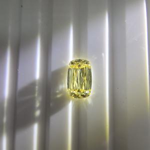 Diamante Rectangular con Corte Mixto Tipo Cojín, Certificado por IGI, 1.5CT, Color Amarillo Claro Fantasía, Cultivado en Laboratorio, VS2, Suelto, para Joyería - Product Image 2