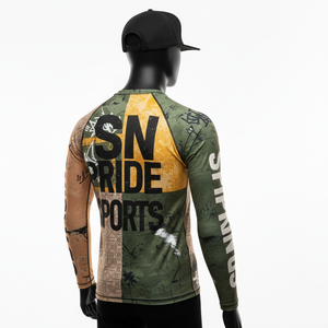 Custom Made High Quality Unisex MMA Rash Guard Sublimation Printed Customized Logo Long Sleeve - Product Image 3