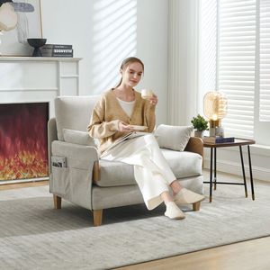 Divano Letto Reclinabile 3-in-1 Convertibile Stile Mid-Century Moderno, Adatto per Piccoli Spazi, con Tre Cuscini - Product Image 2