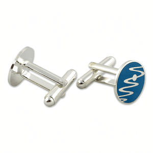 Gemelos de Metal de 2 colores chapados personalizados, diseño 3D, Clip de cuello dorado/plateado y juego de gemelos, regalos de moda - Product Image 3