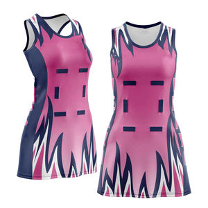 Women Sublimation Transfer Print Netball Uniform Design Netball <b>Dress</b> Custom Player name Team Name <b>Sweat</b>-Wicking - Product Image 3
