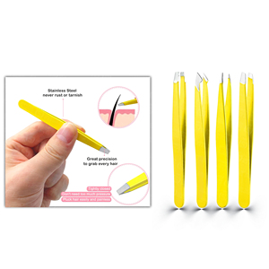 Pinzas de Cejas de Acero Inoxidable de Alta Gama, Hechas a Mano, Ecológicas, de Lujo, para Uso Profesional, Herramientas Profesionales de Salón, Ultra Brillantes - Product Image 3