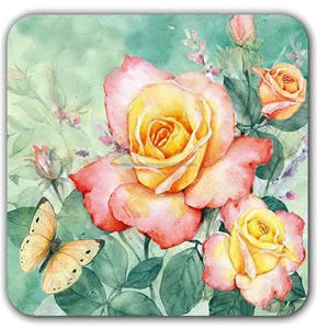 ที่รองแก้วเครื่องดื่มทำจากเรซินแบบสั่งทำหรูหราถาดรองแก้วไม้สี่เหลี่ยมสลักโลโก้แผ่นรองวอลนัทสำหรับเป็นของขวัญแต่งงานของที่ระลึกสำหรับไวน์ชา - Product Image 4