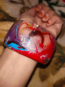 Gemelos y brazalete hechos a mano de resina de estilo Ángel Vintage para mujer, gemelos y brazaletes hechos a mano personalizados de alta gama de la India - Product Image 3