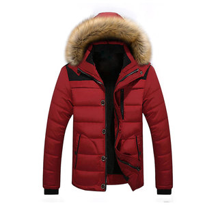 Custom Men's Parka Jacket with Hood Warm Winter <b>Coat</b> <b>Waterproof</b> Wool Sports <b>Coat</b> <b>Plus</b> <b>Size</b> Long Fur Decorated Cotton Filled - Product Image 2
