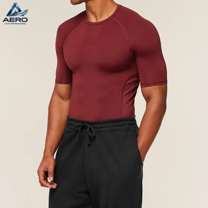 Custom Printed <b>Mens</b> <b>Compression</b> Shirt <b>Shorts</b> Set Outdoor Running Cycling Base Layer Tight Gym Fitness Workout Apparel - Product Image 3