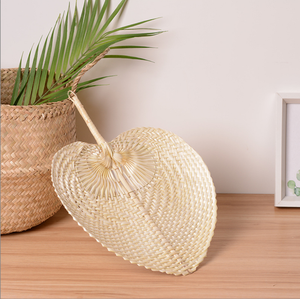 Éventail artisanal en bambou, en fibres naturelles, pour un usage quotidien - Product Image 6