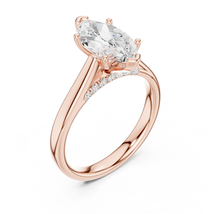 แหวนเพชรทรงมาร์คีส์คุณภาพสูง 2 กะรัต ผลิตในห้องปฏิบัติการ ทองคำแท้ 14k รับรองโดย IGI ของขวัญสำหรับงานแต่งงานและหมั้น แหวนสำหรับผู้หญิง - Product Image 6