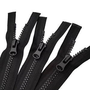 Fermeture éclair longue en résine plastique noire sur mesure pour vestes et doudounes, vente en gros directe usine - Product Image 6