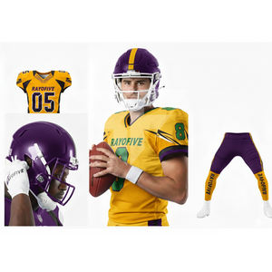 Camisetas de Fútbol Americano con Bordado Totalmente Personalizado, Costuras de Alto Detalle, Tela de Malla, Ropa Deportiva Unisex de Fútbol Americano - Product Image 2