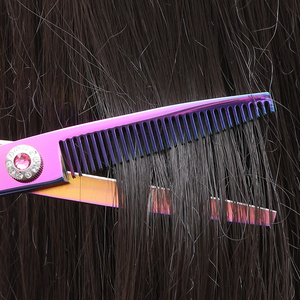 Best Selling Professional Custom Color Barber Salon Scissors Professional Stainless Steel Hair Cutting Rubber Beauty Scissors - Product Image 3