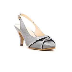 WN5267 Sandalias de Tacón Gris con Espalda Abierta Zapatos de Mujer - Product Image 3