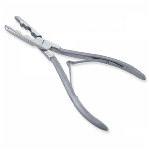 Pinzas de Acero Inoxidable para Extensiones de Cabello con Mango de Goma, Herramienta Profesional para Abrir y Cerrar Anillos Micro para Cabello - Product Image 1