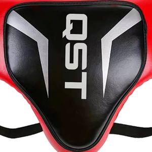 Protège-entrejambe de boxe en cuir PU, protection abdominale pour l'entraînement et le sparring, équipement de protection ajustable avec soutien lombaire pour la boxe - Product Image 5