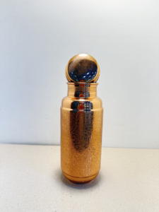Premium Etched Pure Copper Water Bottle 1300ml Floral Arabesque Pattern Ayurvedic Flask Mirror Polished Sports Metal <b>Drinkware</b> - Product Image 3