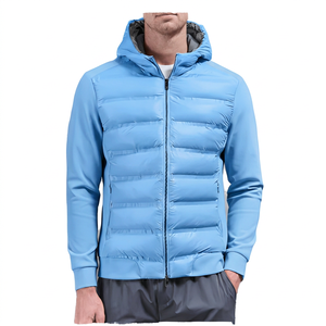 Veste matelassée légère à capuche pour homme, manteau d'hiver rembourré, fermeture éclair intégrale, style décontracté, streetwear, mode - Product Image 2