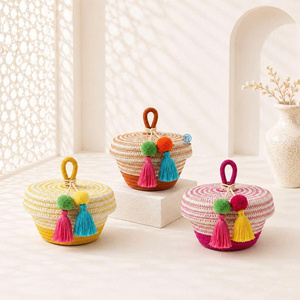 Handmade Cotton Gift Box with Traditional Style Decorative Cotton Nice Design Gift Box for Gergean Garangao Festival - Product Image 1