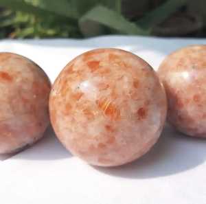 Natural Peach Moonstone <b>Crystal</b> Sphere Handmade Eco-friendly Polished Healing <b>Crystal</b> <b>Ball</b> Reiki Meditation Gemstone Feng Shui - Product Image 1