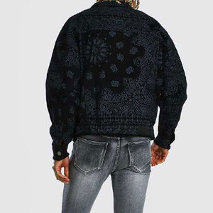 Latest High Street Ripped Embroidery Patches Fully Customized Men's Eco-Friendly Front Best Quality Plus Size Cotton Stand - Product Image 5