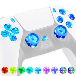 Kit de Luces LED DTF Multicolor Iluminadas para el Control de PS5, para los Botones D-pad, Thumbsticks, Share, Option y Home - Product Image 1