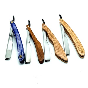 <b>Mens</b> Straight <b>Razor</b> Blade Manufacturer Disposable Plastic Straight <b>Razor</b> for Barbers Wooden Straight <b>Razor</b> Custom Logo - Product Image 2
