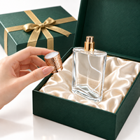 Flacon de parfum de luxe 100 ml, flacon de parfum avec logo personnalisable, emballage de parfum, flacon vide