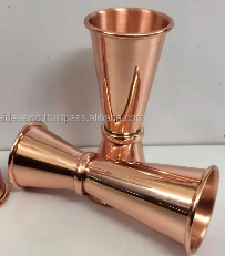 Solid Copper Double Sided Japanese Jigger-Reusable Luxury <b>Bar</b> <b>Tool</b> with 1 oz & 2 oz Capacity - Product Image 3