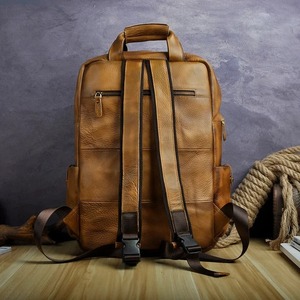 Heritage Leather Laptop <b>Backpack</b> <b>Waterproof</b> Anti-Theft Vintage Rucksack Genuine Leather Travel LBP-0339 - Product Image 4