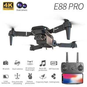 New E88Pro Professional RC Drone with 4K 1080P Dual HD Cameras Foldable WIFI FPV Helicopter Height Hold <b>Apron</b> for Commercial Use - Product Image 2