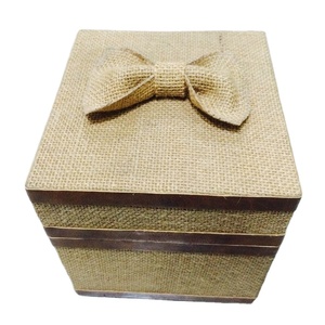 Beautyfull-caja de almacenamiento tejida hecha a mano para decoración del hogar, cajas de exhibición de ratán y bastón antiguo con tapa de vidrio, venta al por mayor - Product Image 1