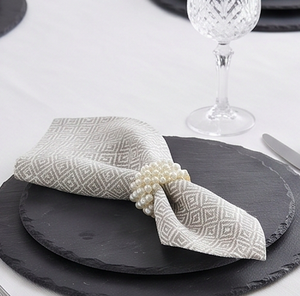 Anneau de serviette élégant en perles pour la décoration de table, usage quotidien, fêtes et mariages, parfait pour les occasions élégantes - Product Image 6