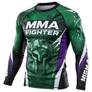 Rashguards Profesionales Hechos a Medida, Precio al por Mayor, Ligeros, Manga Larga, Proveedor Directo de Fábrica, Rashguard para Hombre - Product Image 4