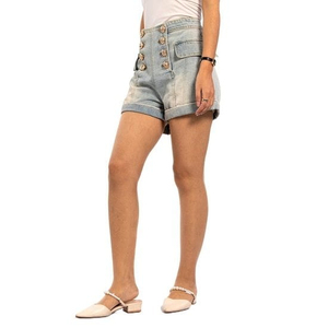 Shorts en jean décontractés et tendance pour femmes, taille haute, coupe ample et amincissante, style européen et américain - Product Image 4