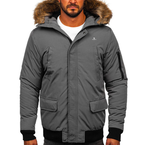 Chaqueta Parka Extra Grande de Moda Urbana para Hombre, Abrigo Largo con Capucha para Invierno, Fabricante 2026 - Product Image 1